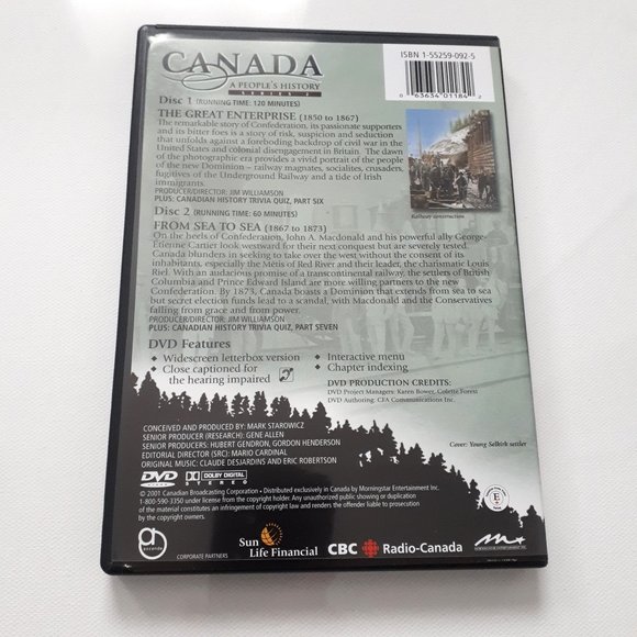 Canada A People's History Series 2 Collector's Box Set of DVDs - Picture 7 of 9